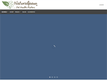 Tablet Screenshot of naturalpaw.com